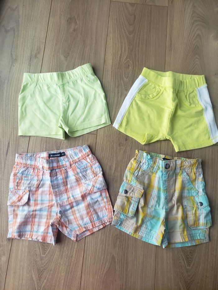 Lot shorts 12 mois
