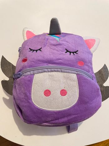 Sac à dos doudou licorne 🦄 violette