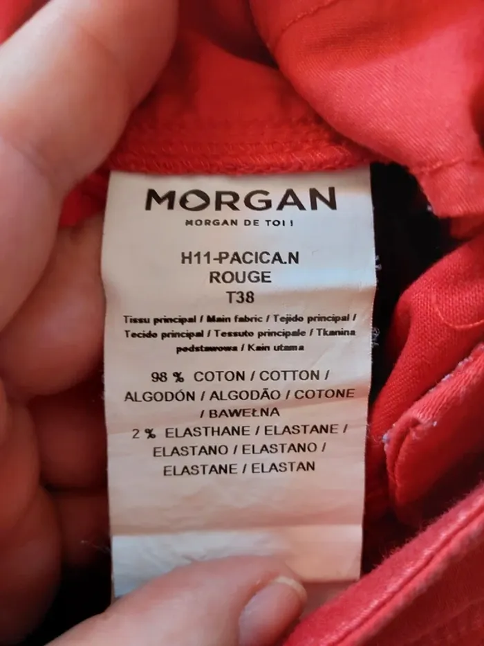 Pantalon rouge 38 Morgan - photo numéro 3