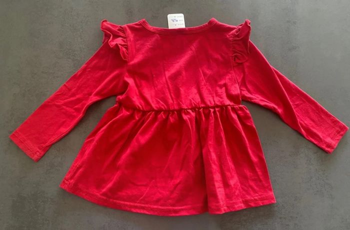 T-shirt longues manches rouge SHEIN 18-24 mois [ref.27B038] - photo numéro 3