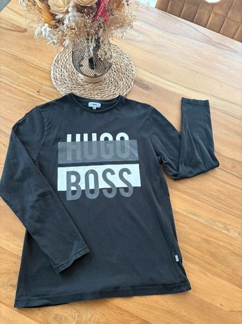 T-shirt ML Boss noir 14 ans