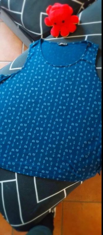 Debardeur TXXL bleu et blanc