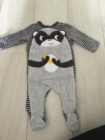Pyjama velours 6 mois DPM