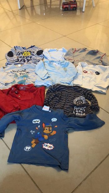 Lot 9 manches longues