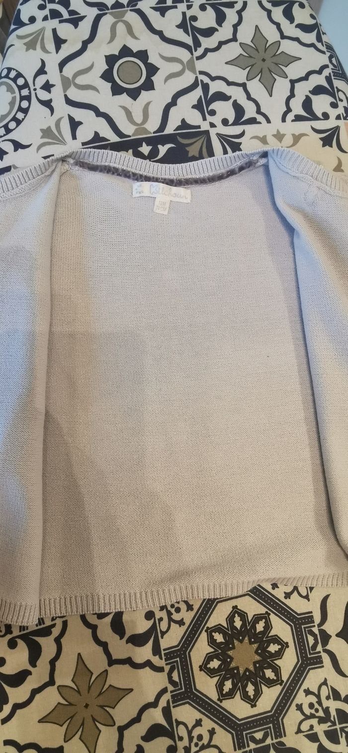 Gilet bébé fille 12 mois 74cm à pois - photo numéro 3