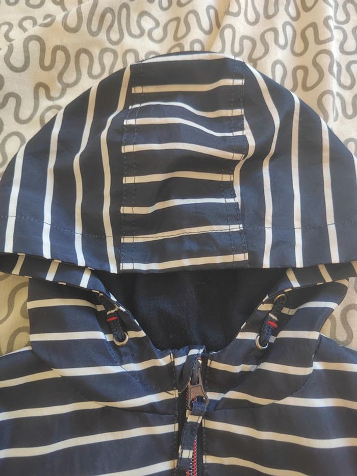 Veste imperméable marinière 3 ans - photo numéro 3
