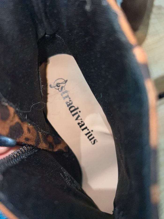 Bottes bottines stradivarius femme léopard daim p 37 chaussures - photo numéro 5