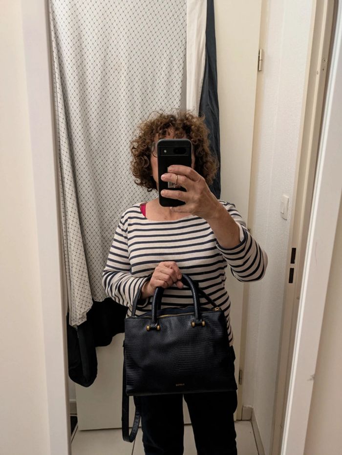 Sac 3 poches cuir et daim Parfois - photo numéro 17