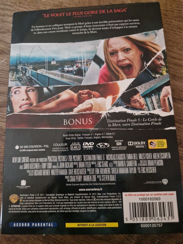 Lot de 5 dvd - photo numéro 8