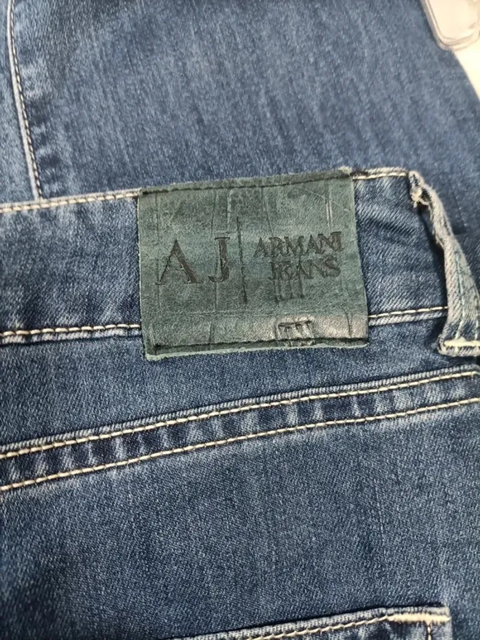 Jean slim bleu clair Armani Jeans taille 36 en coton stretch - photo numéro 7