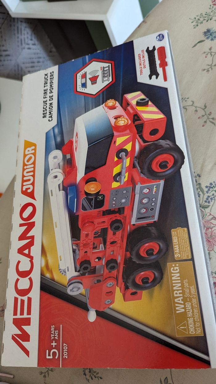 Meccano camion pompiers jeu construction - photo numéro 4