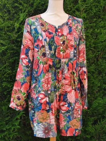 💋   robe courte ou tunique fleurie 🌺