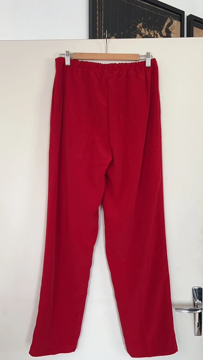 Pantalon droit rouge - photo numéro 3
