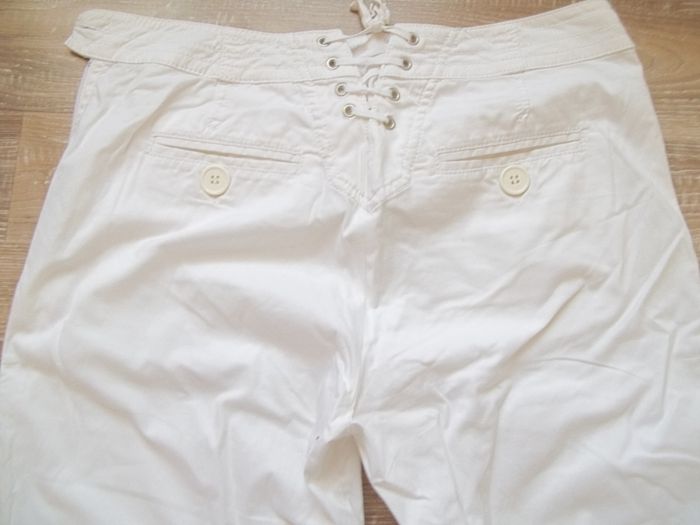 Pantalon pont flare Cache Cache blanc 38 - photo numéro 4