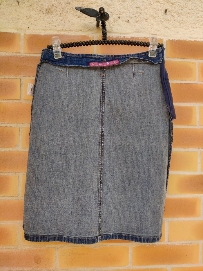 Jupe en jean Lulu Castagnette taille 38 vintage 90s - photo numéro 2