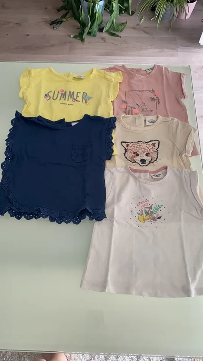 Lot de 5 tee shirt fille TAO