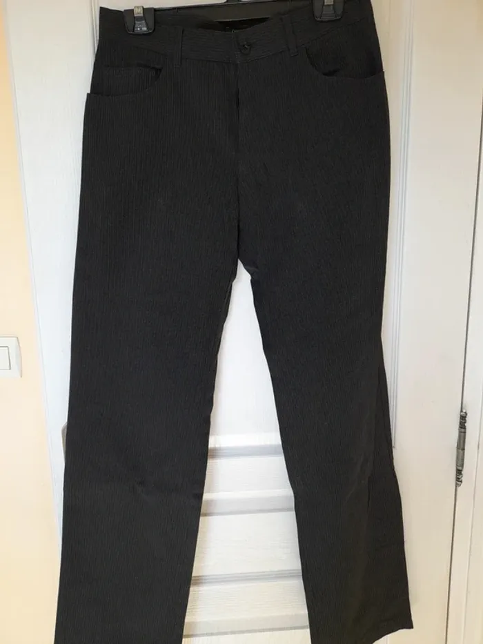 Pantalon rayé homme