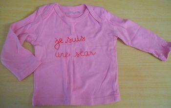 T-shirt fille manches longues 12-18 mois / Bougli Bougla