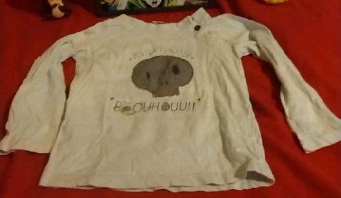 Tee shirt motif tête de mort - photo numéro 2