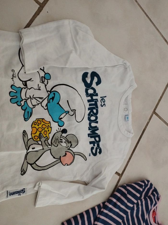 3 teeshirts 9 mois - photo numéro 2