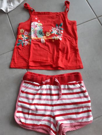 Ensemble débardeur short fille 7 ans