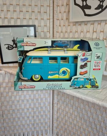 💕Jolie bus Volkswagen VW the originals T1 Carry Case Majorette💕
