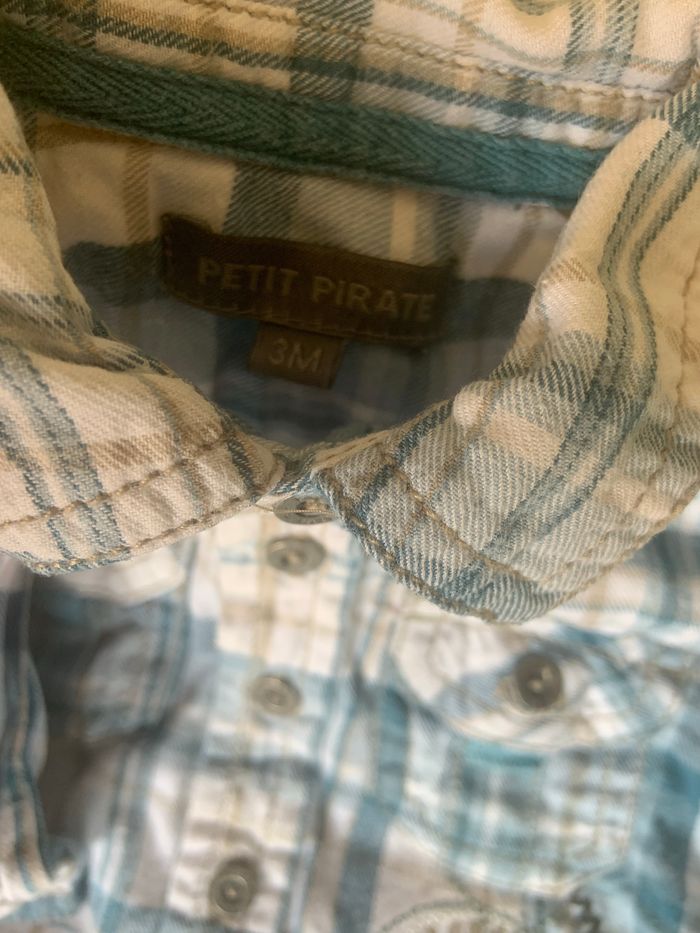 Lot de 4 chemises manches longues garcon taille 3 mois - photo numéro 6