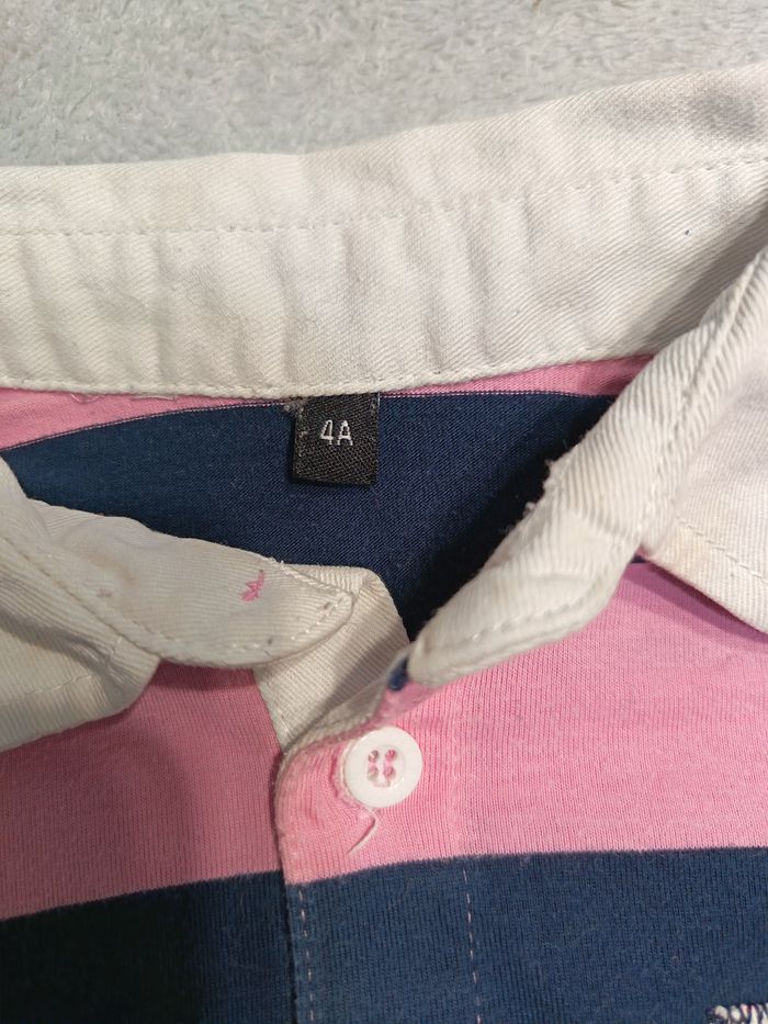 polo rose mchs longs 4 ans réf 227 B7 - photo numéro 5