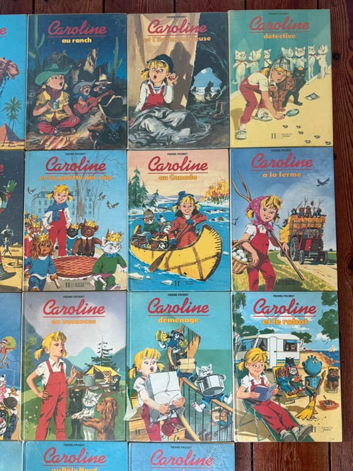État satisfaisant - Lot de 18 livres anciens Caroline Pierre Probst Hachette vintage - photo numéro 3