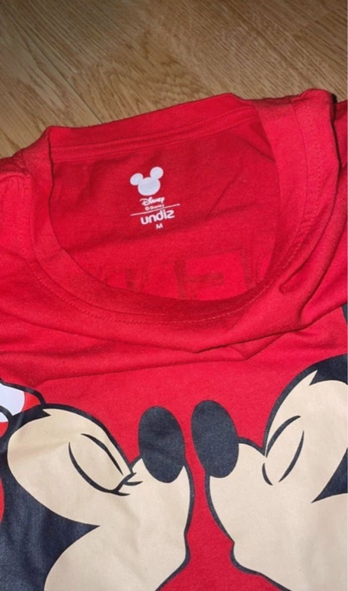 Pyjama Undiz Mickey & Minnie - Short + T-shirt- Rouge/Noir- Taille M - photo numéro 3