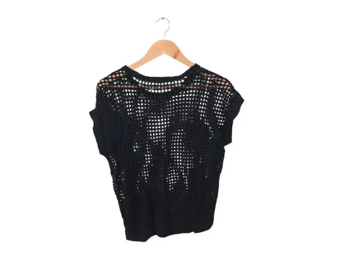 C65 blouse noir OVS S - photo numéro 2