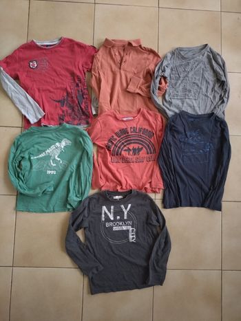 Lot Tee-shirt manches longues 8 ans