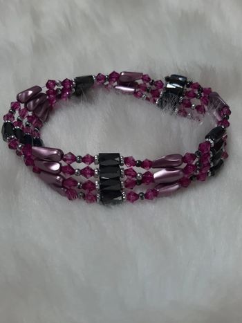 Bracelet ou collier Violet