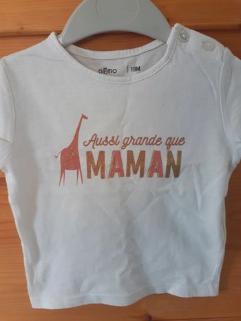 Tee-shirt MC fille 18 mois - Gémo