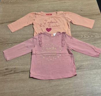 Lot t-shirts ML 18 mois