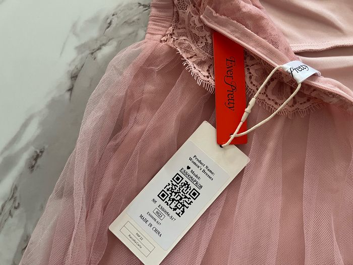 Robe de demoiselle d’honneur rose  /robe de soirée everpretty taille L neuve avec étiquette - photo numéro 8