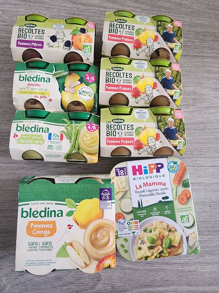 Lot petits pots bébé