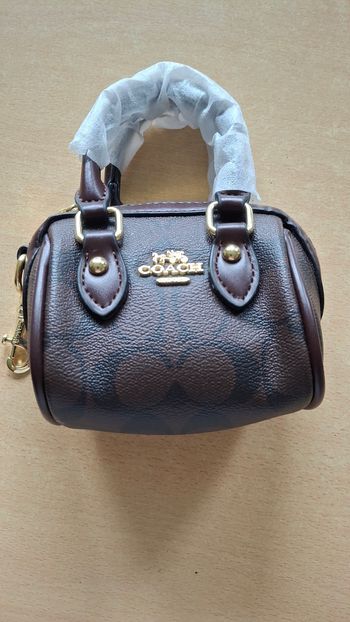 Mini sac à main Coach marron