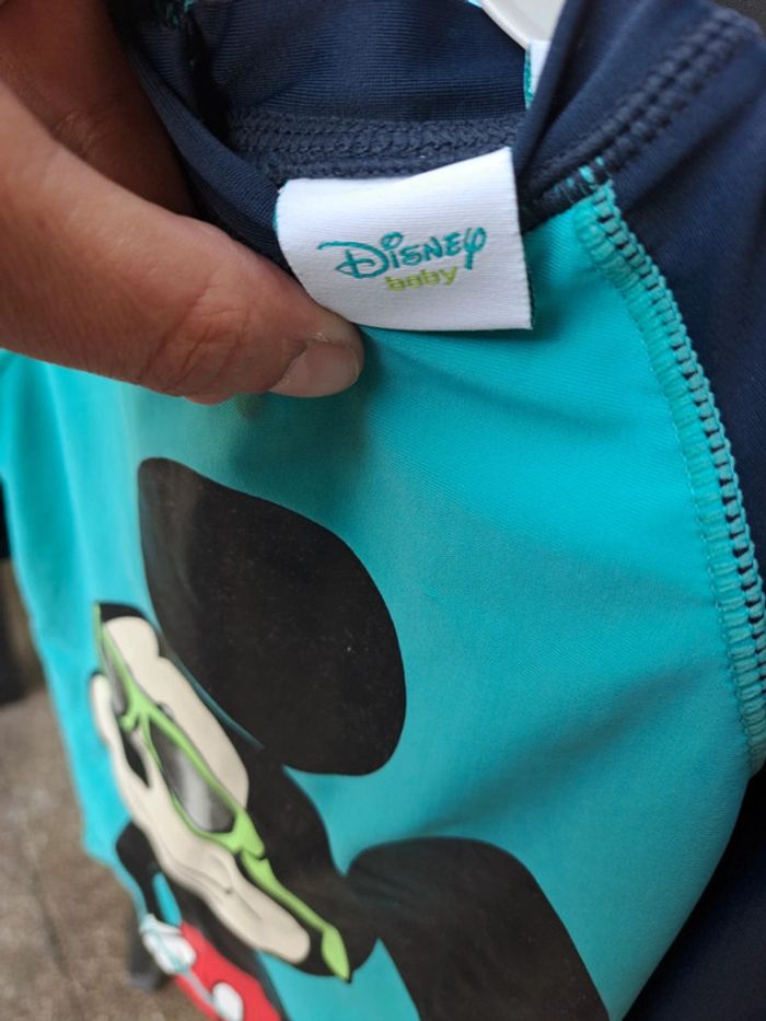 Haut de maillot de bain mickey manche 3/4anti uv 24 mois - photo numéro 4