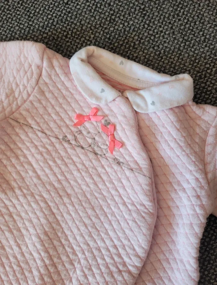 Pyjama fille 1 pièce chaud 3 mois - photo numéro 3