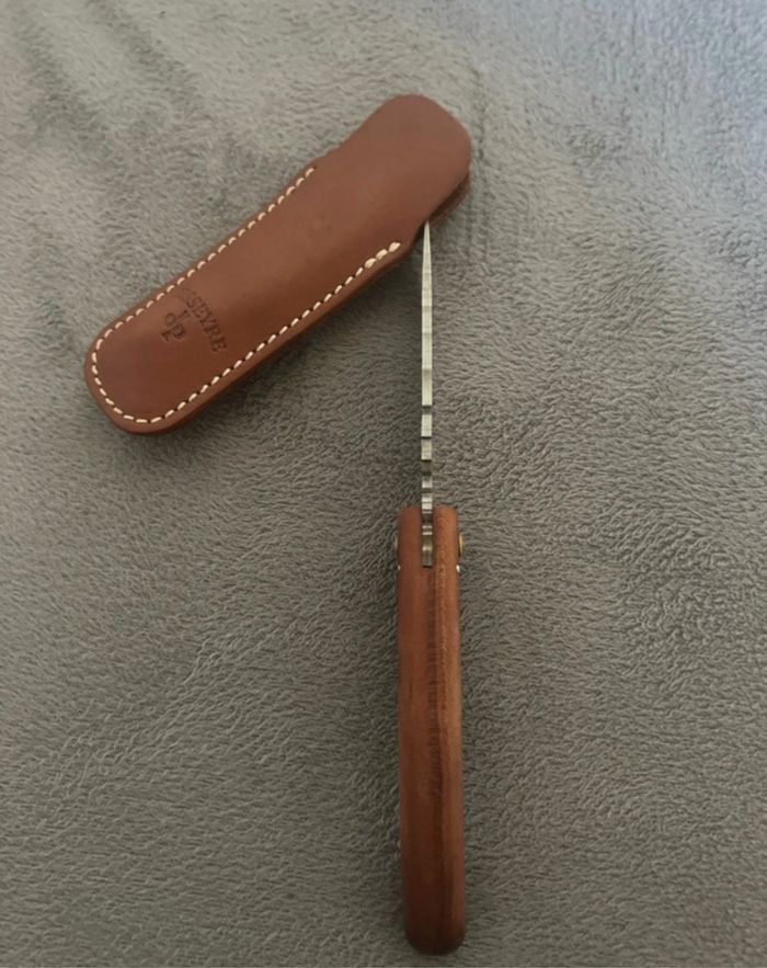 Couteau de poche Montsègur + housse en cuir - photo numéro 4