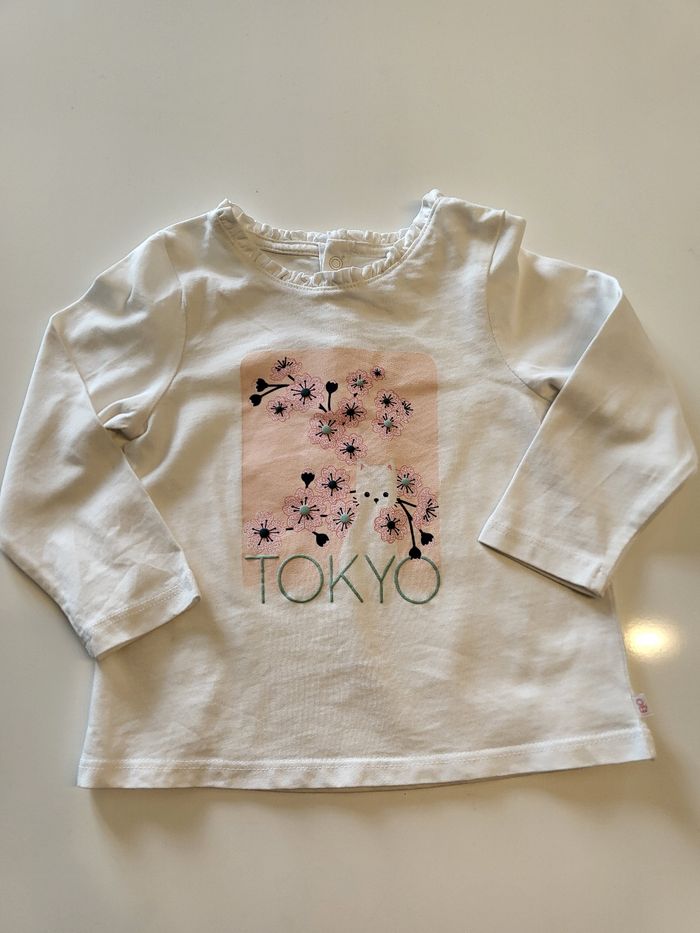 Lot 2 tee-shirts manches longues 18 mois - photo numéro 2