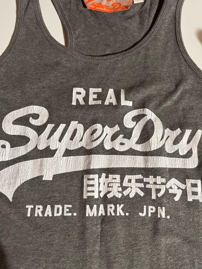 Robe longue grise - superdry- droite - taille S - photo numéro 6
