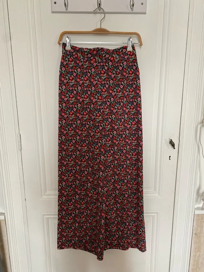Pantalon fluide à fleurs Kiabi taille 34