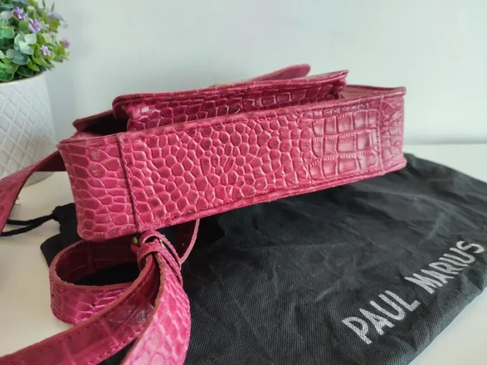 Sac Mademoiselle George 🩷 Alligator Cocktail Tourmaline - Paul Marius - photo numéro 7