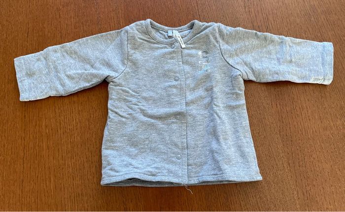 Taille 3 mois gilet fille gris orchestra