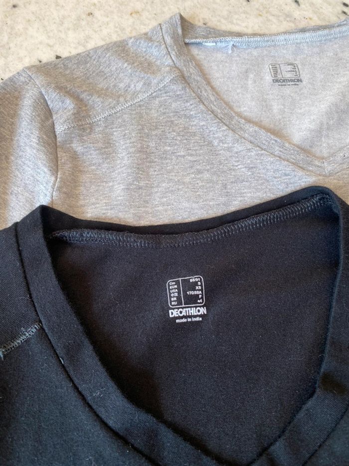 Lot de 2 T-shirt Decathlon S - photo numéro 3