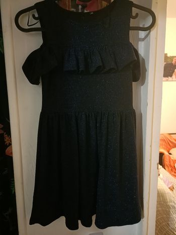 Robe pailleté bleu marine 6 ans