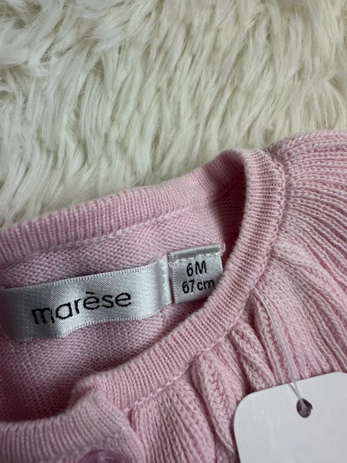 🌸 Boléro rose Marèse – Taille 6 mois - photo numéro 3