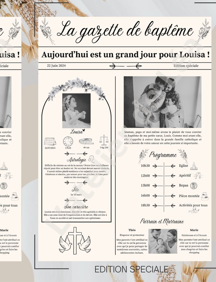 Gazette du baptisé